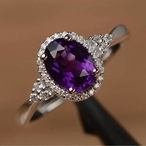 Amethyst Ring Size 8
